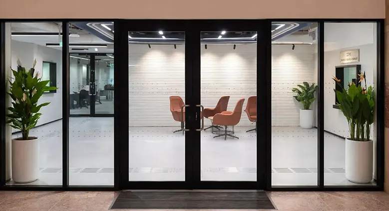 Firefighters battling fire